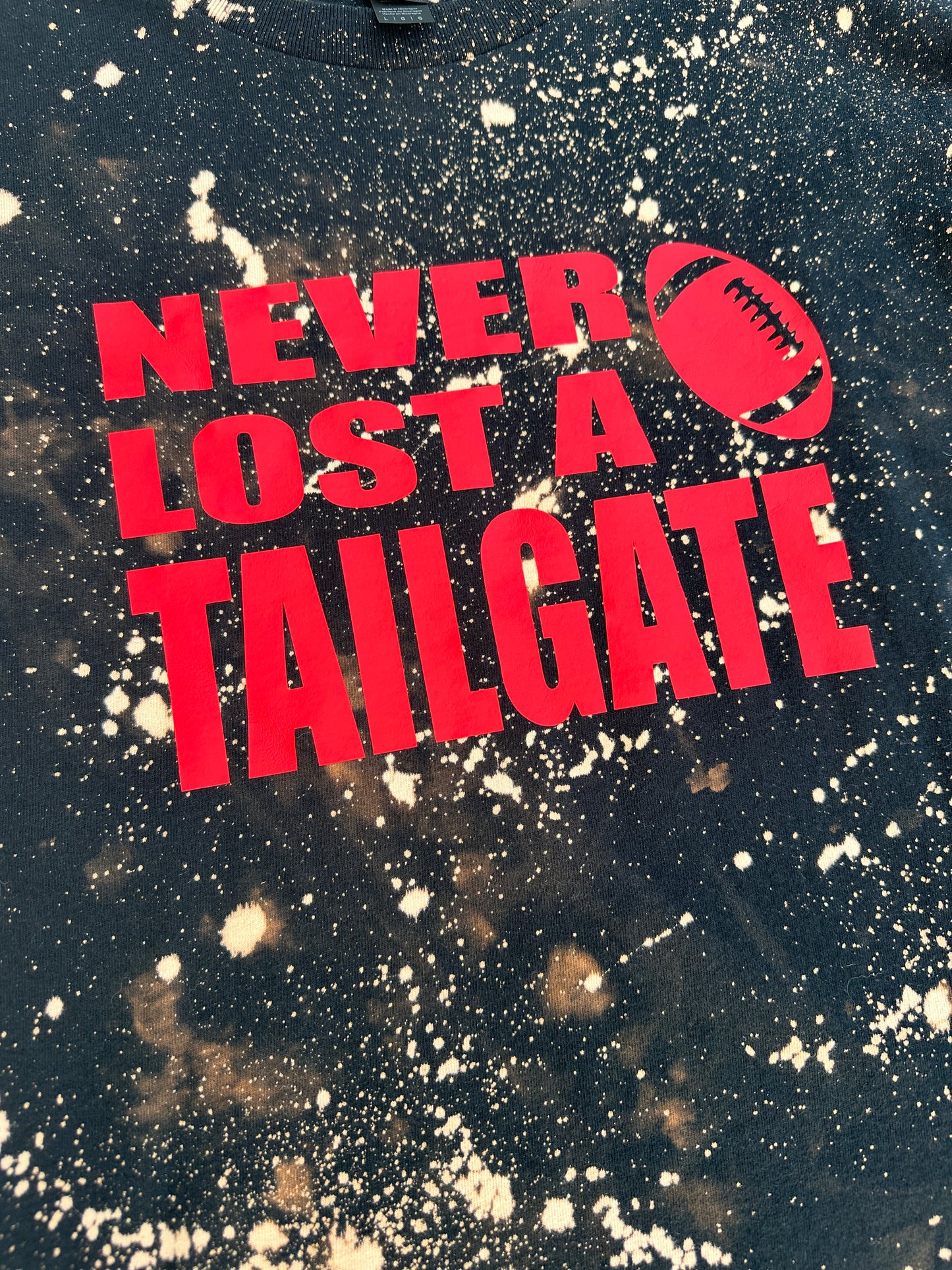 Never Lost A Tailgate Tee | Black & Red