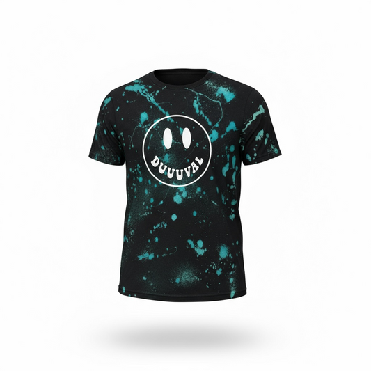 Duuuval Smiley Bleach + Dye Tee