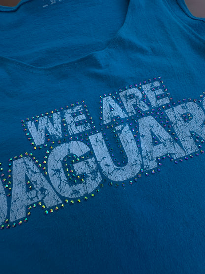 WE ARE JAGUARS side tie crop tank