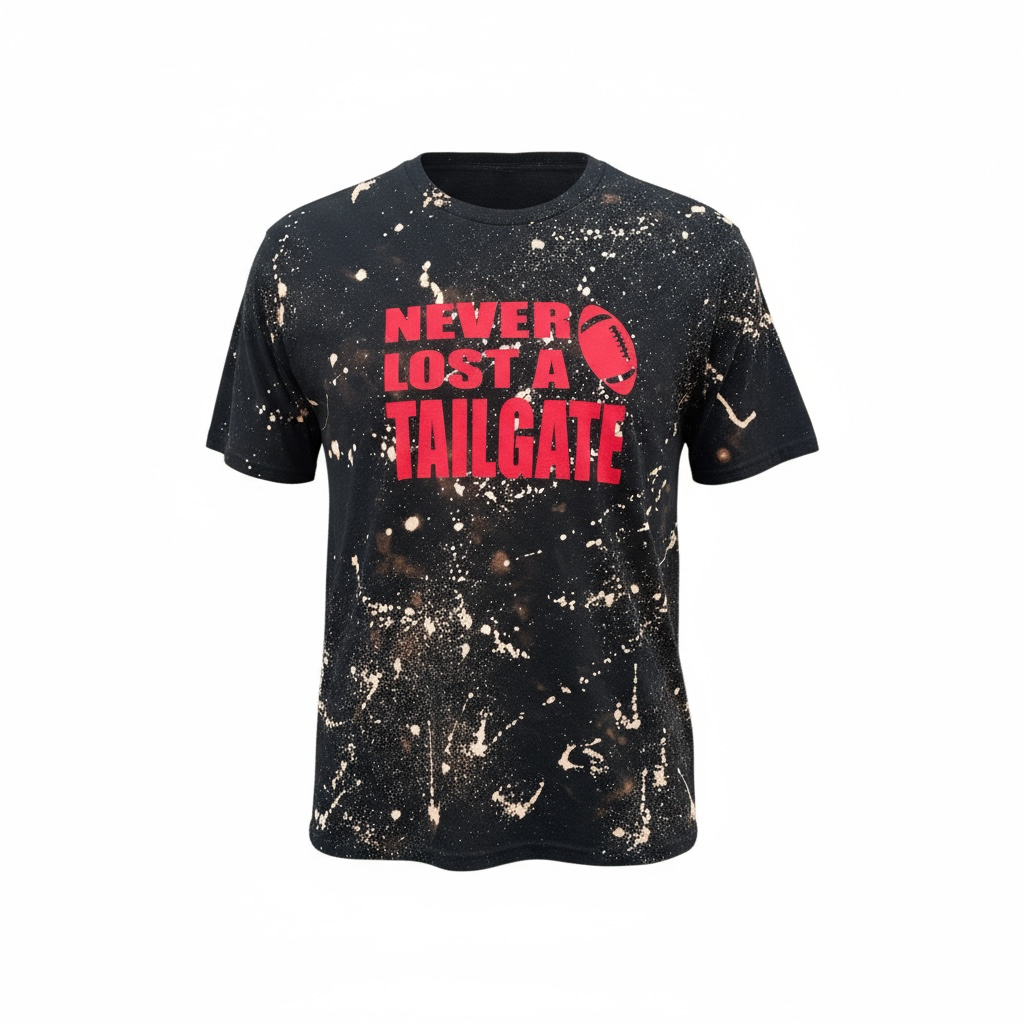 Never Lost A Tailgate Tee | Black & Red