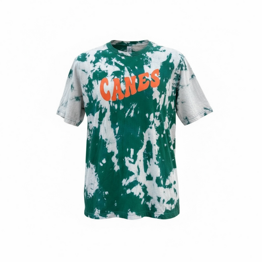 HurriCANES Wavy Tie Dye Tee